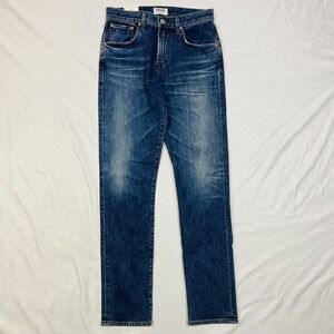 NWT Agolde Sonic Blade Skinny Mens Blue Denim Ctn Elastane 5 Pocket Jeans 30X32